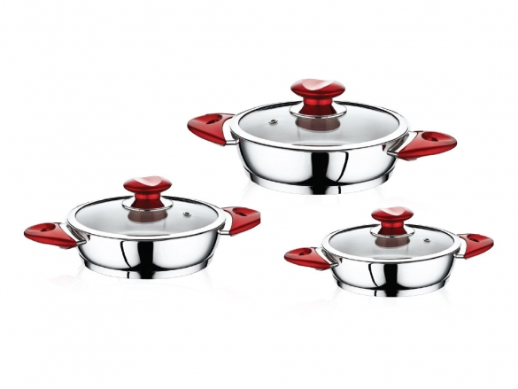 SAFINOX EVA COOKER RED KULP OMLET SET 1'S 6PCS