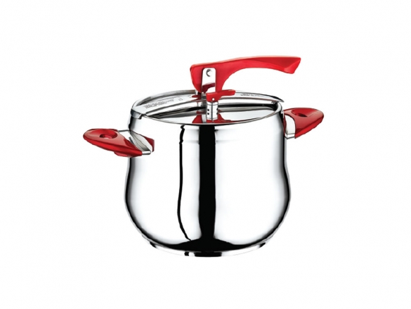 SAFINOX PRESSURE CLASSIC COOKER RED KULP 1'S 8L