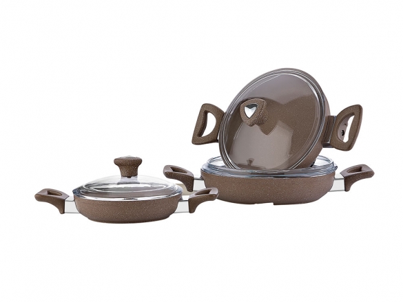 SAFLON GRANIT BROWN SAHAN SET 1'S 6PCS