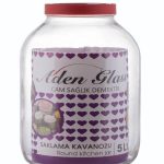 ADEN GLASS ROUND KITCHEN JAR 6X1'S 5 L