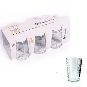 PASABAHCE52644 WATER GLASS TOROS 1SET6PCS 205CC