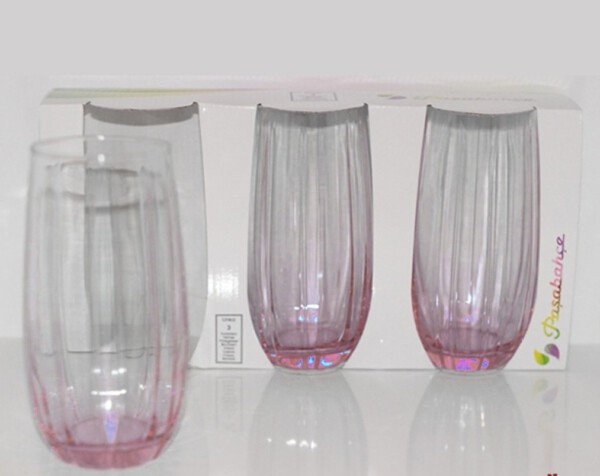 PASABAHCE420415 WATER LILA LINKA 1SET3PCS 500CC