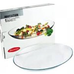 PASABAHCE10336 OVAL SERVING PLATE INVITATION 33CM
