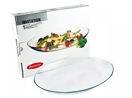 PASABAHCE10336 OVAL SERVING PLATE INVITATION 33CM