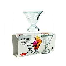PASABAHCE51588 ICECREAM BOWL 1SET2PCS 835MM