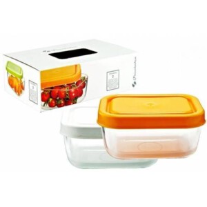 PASABAHCE53733 STORAGE BOWL SNOWBOX 1SET2PCS 211MM