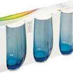 PASABAHCE420415 WATER BLUE LINKA 1SET3PCS 500CC