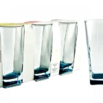 PASABAHCE41300 WATER BLUE CARRE 1SET3PCS 305CC