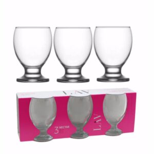 LAV NEC14A NECTAR BEVERAGE GLASS 1SET3PCS 280CC