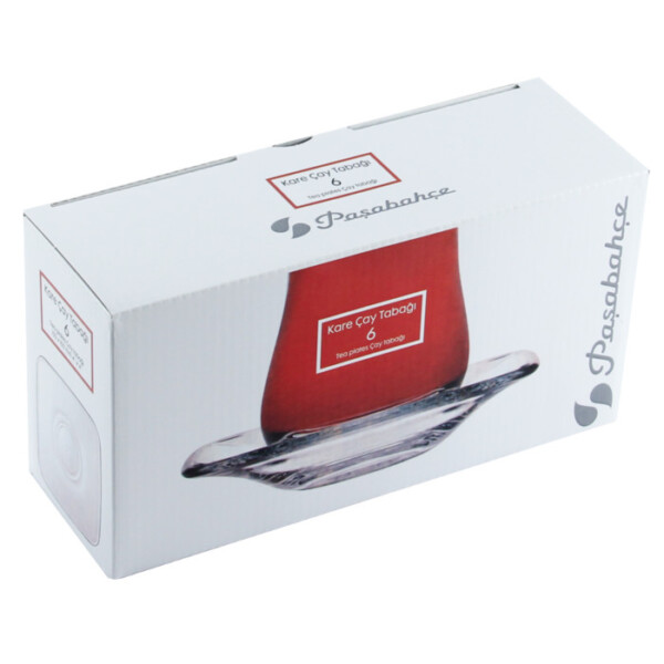 PASABAHCE54261 TEA PLATE SQUARE 1SET6PCS