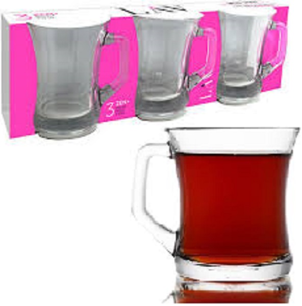 LAV 3ZPL404 GLAS MUG ZEN 1SET3PCS 225CC