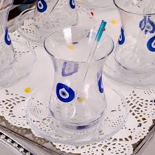 PASABAHCE62511 NAZAR TEA AIDA 1SET6PCS 160CC