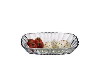 PASABAHCE53702 PLATE MEZZE 10X15CM