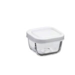 PASABAHCE53223 WHITE LIDS BOWL SNOWBOX 9X9CM 275CC