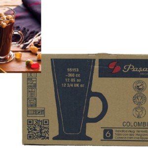 PASABAHCE55153 LATTE COLOMBIAN 360CC