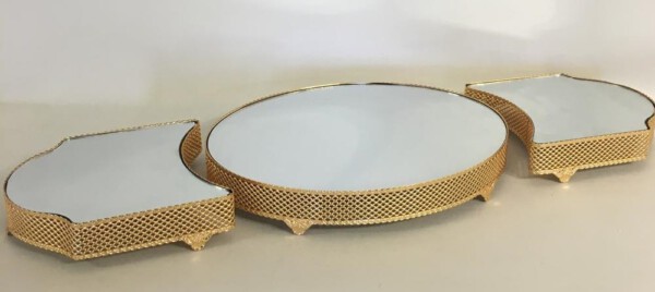 NJOY J0022S PATTERN JARDINYER GOLD 84CM