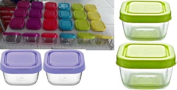 PASABAHCE53223 COLOUR LIDS BOWL 9X9CM 275CC