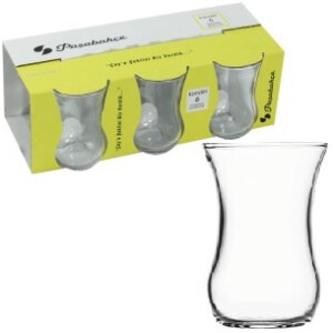 PASABAHCE42011 TEA PLAIN KANDILLI 1SET6PCS 85CC