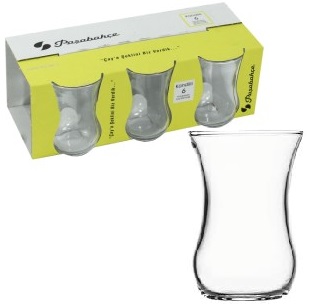 PASABAHCE42011 TEA PLAIN KANDILLI 1SET6PCS 85CC