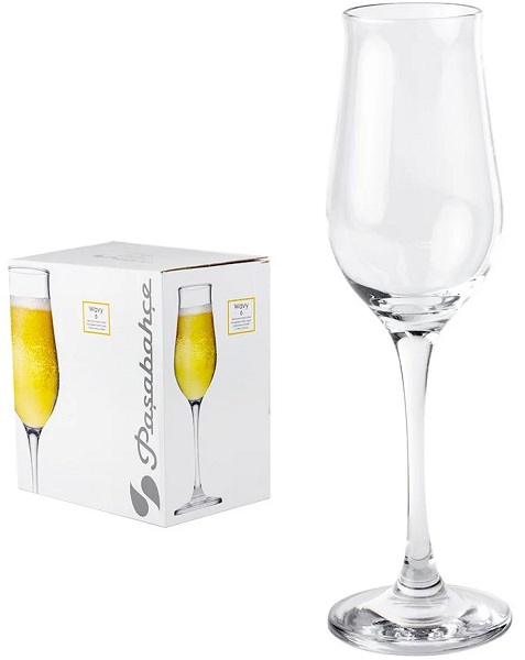 PASABAHCE440292 CHAMPAGNE WAVY 1SET6PCS 190CC