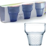 PASABAHCE410006 ICECREAM MINICORNET 1SET3PCS 245ML