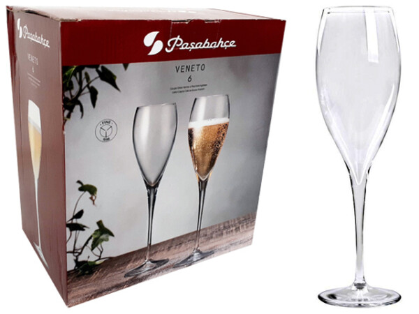 PASABAHCE440357 CHAMPAGNE VENETO 1SET6PCS 225CC