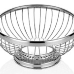 NJOY 02101AB STAINLESS ROUND BREAD BASKET-S-17X7CM