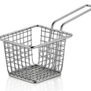 NJOY 00601AB STAINLESS SQUARE FREYERBASKET10X8X7CM