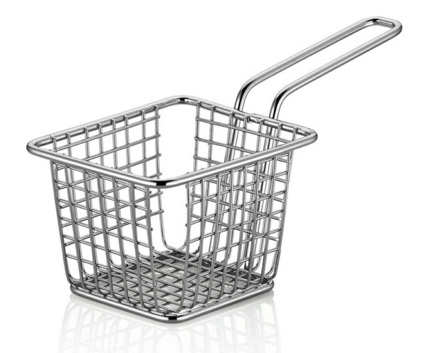 NJOY 00601AB STAINLESS SQUARE FREYERBASKET10X8X7CM