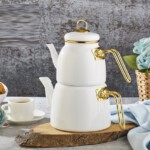 PACI200462 E-LINE TEAPOT WHITE COLOUR 1L 2L