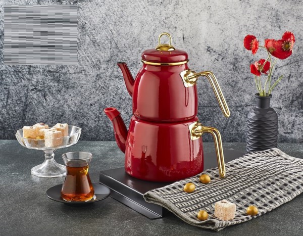 PACI200463 E-LINE TEAPOT RED COLOUR 1L 2L