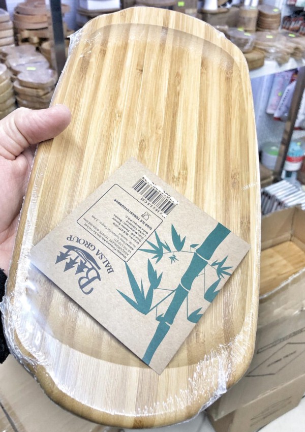 BALSA BAMBU SUNUM HANDLE TRAY 45X16CM