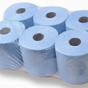 NJOY BLUE CENTREFEED ROLLS 2-PLY 1PACK6PCS