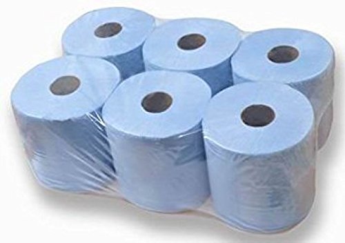 NJOY BLUE CENTREFEED ROLLS 2-PLY 1PACK6PCS