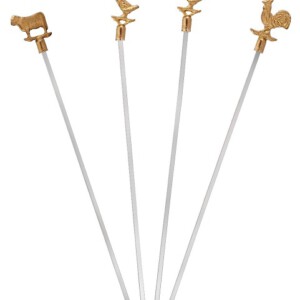 NJOY SKEWER KABARTMA HAYVAN MOTIF SHORT 5.5MM40CM