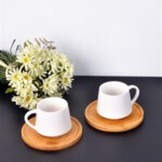 PACI101094 BAMBOO PORCELAINCOFFE SET 1SET12PCS