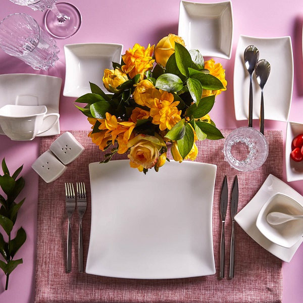 KARACA PERFECT WHITE BREAKFATS SET SQUARE 32PCS